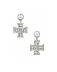Cross Drop Earring
